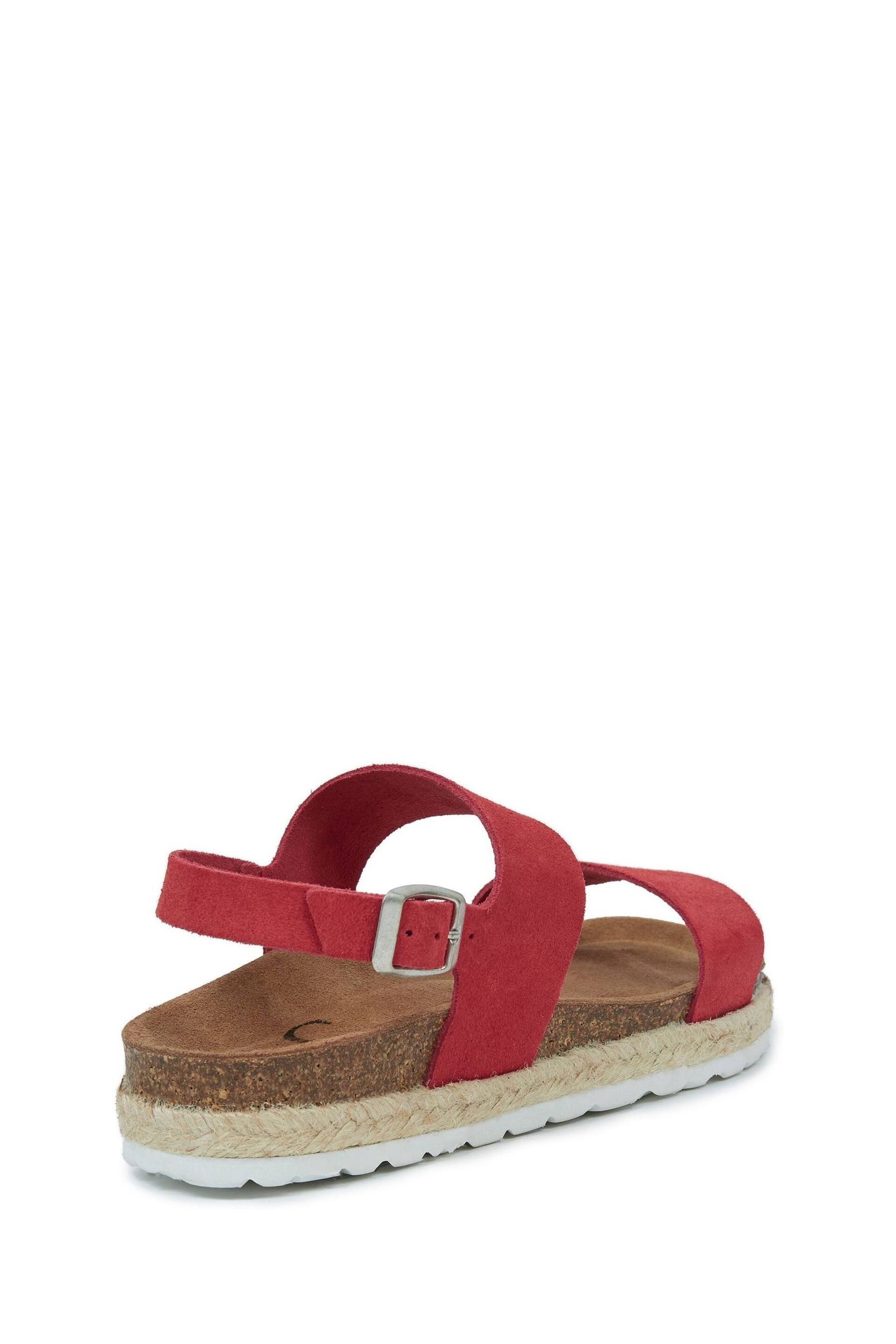 Celtic & Co. Red Multi Strap Sandals - Image 4 of 7