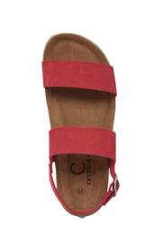 Celtic & Co. Red Multi Strap Sandals - Image 6 of 7