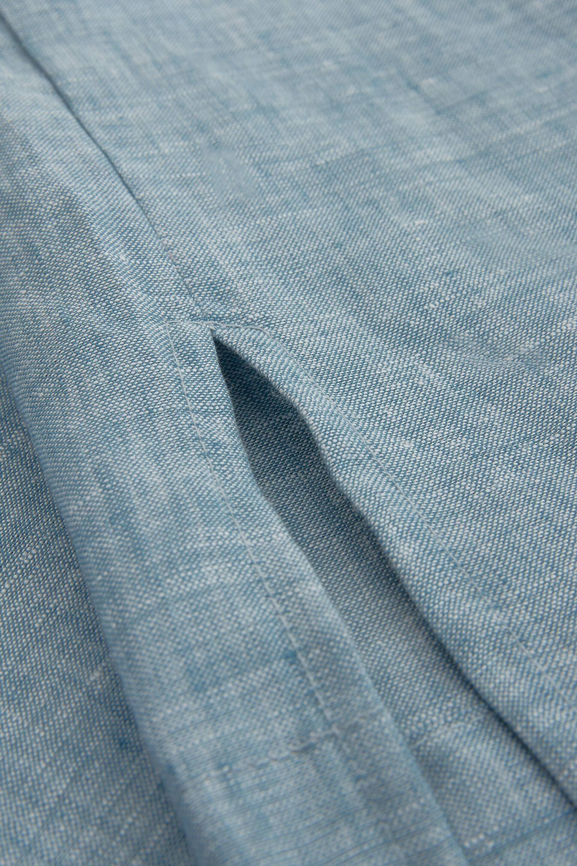 Celtic & Co. Blue Linen Sleeveless Blouse - Image 6 of 7