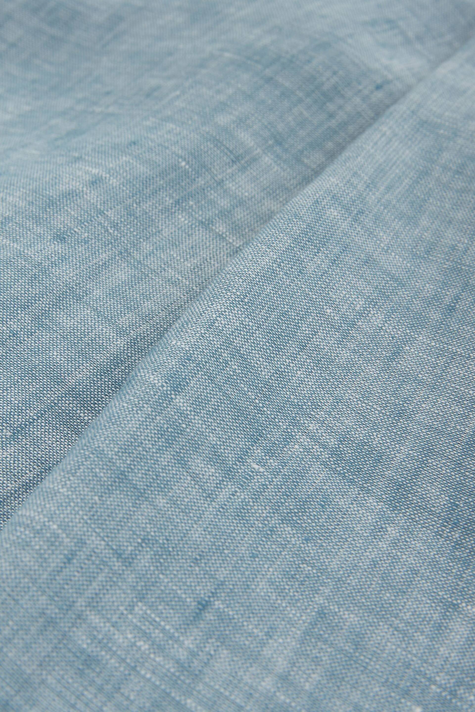 Celtic & Co. Blue Linen Sleeveless Blouse - Image 7 of 7
