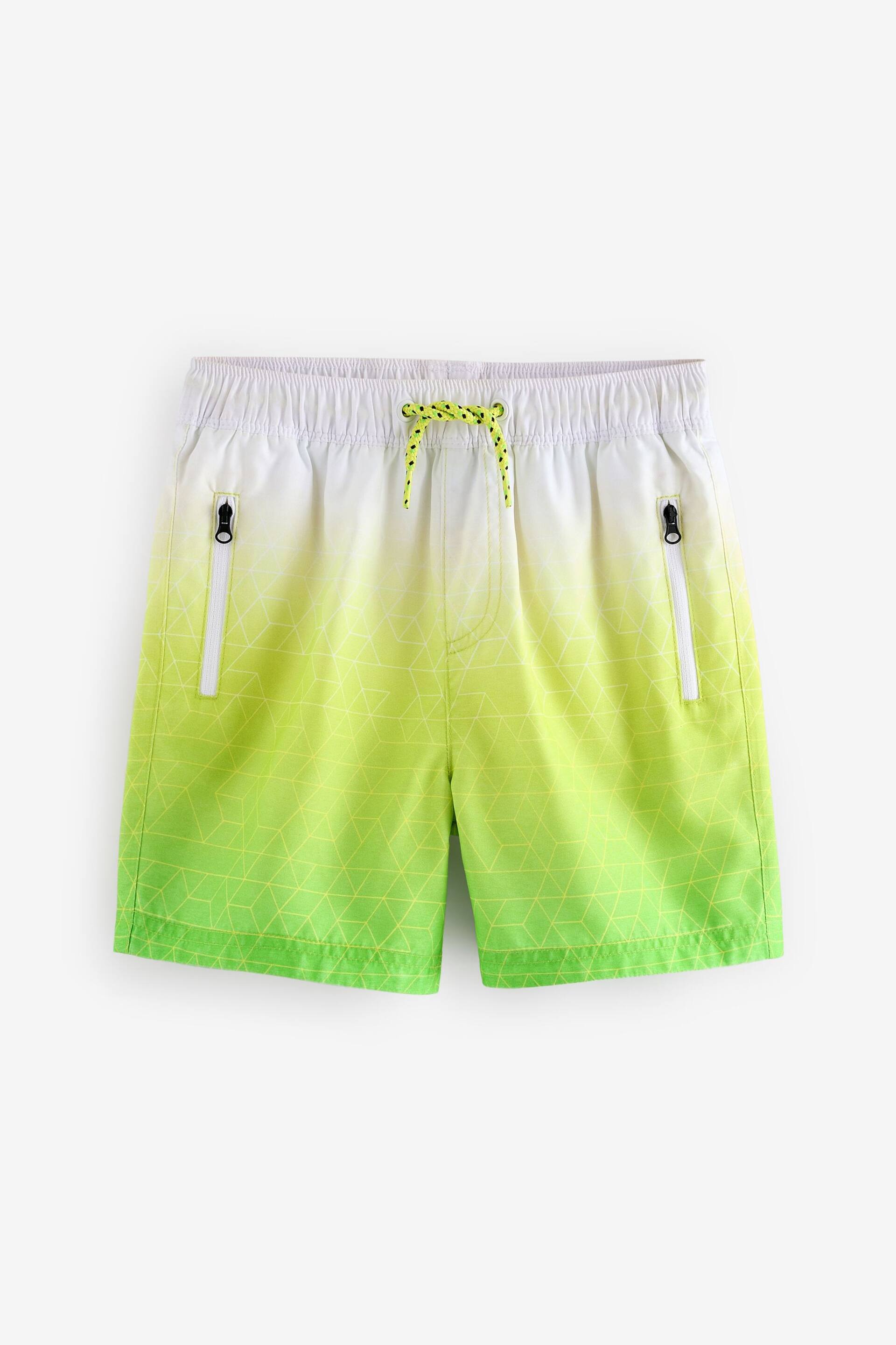 Green Dip Dye Swim Shorts (3-16yrs) - Image 5 of 7
