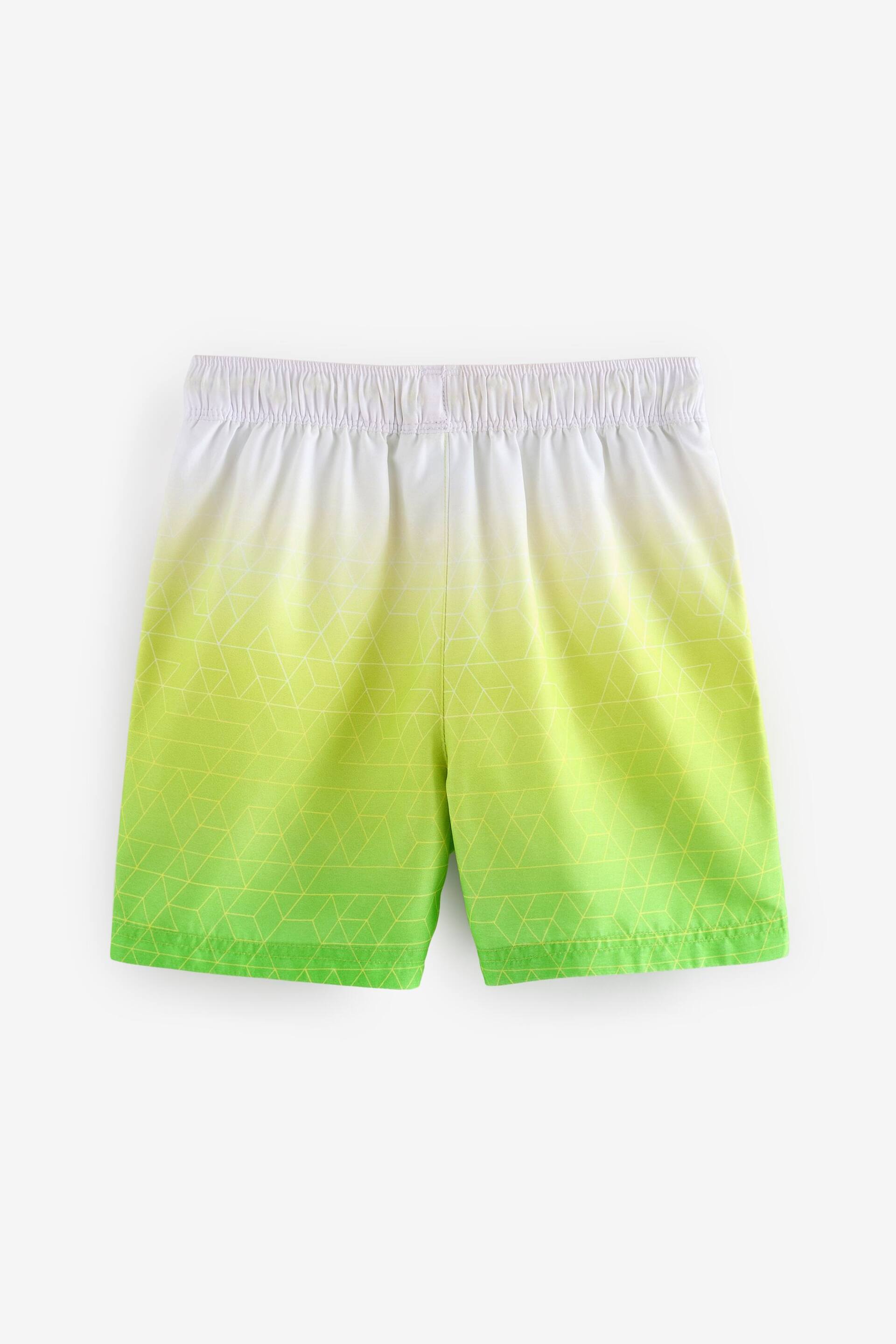 Green Dip Dye Swim Shorts (3-16yrs) - Image 6 of 7