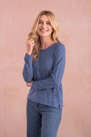 Celtic & Co. Blue Linen / Cotton Sweatshirt - Image 1 of 7