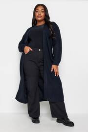 Yours Curve Blue Maxi Cardigan - Image 1 of 4