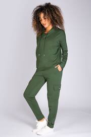 Pineapple Green Womens i Dip Hem Hoodie - Image 3 of 5