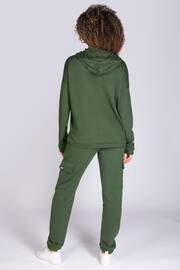 Pineapple Green Womens i Dip Hem Hoodie - Image 4 of 5