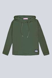 Pineapple Green Womens i Dip Hem Hoodie - Image 5 of 5