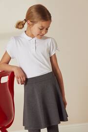 White Cotton Stretch Bow Sleeve Jersey Top (3-16yrs) - Image 2 of 9