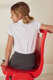 White Cotton Stretch Bow Sleeve Jersey Top (3-16yrs) - Image 3 of 9