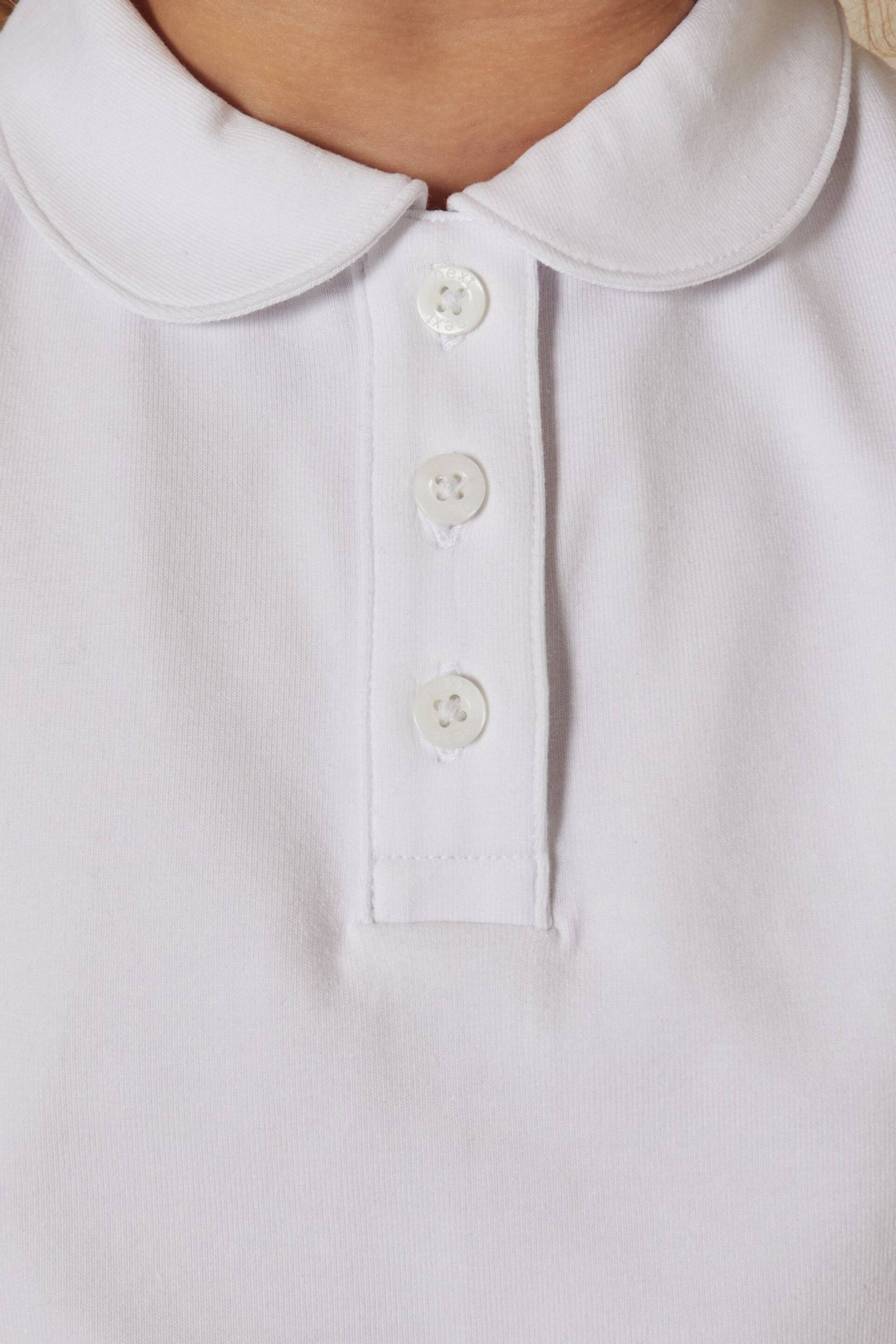 White Cotton Stretch Bow Sleeve Jersey Top (3-16yrs) - Image 5 of 9