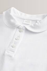 White Cotton Stretch Bow Sleeve Jersey Top (3-16yrs) - Image 8 of 9