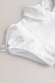 White Cotton Stretch Bow Sleeve Jersey Top (3-16yrs) - Image 9 of 9