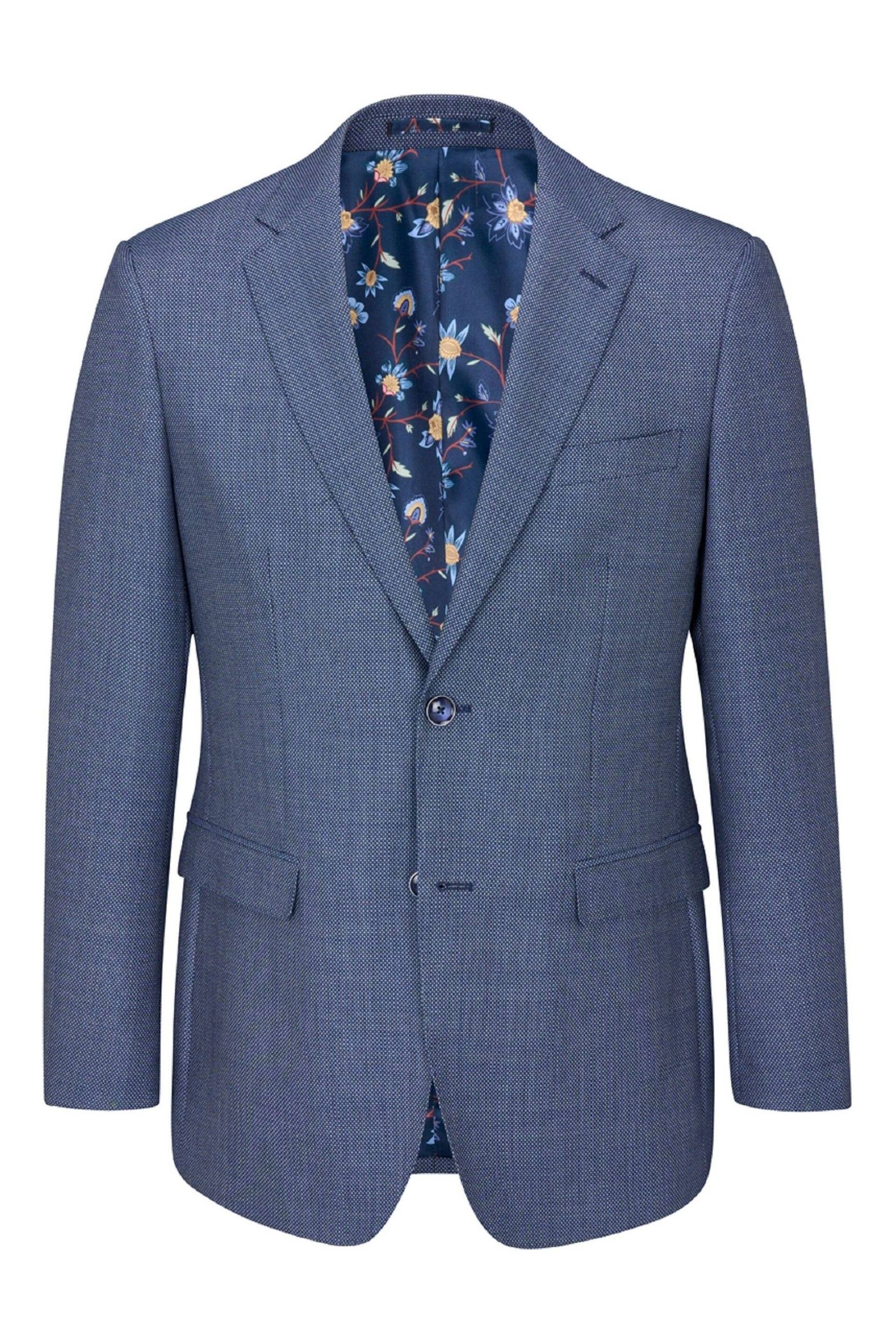 Skopes Watson Blue Tailored Fit Wool Blend Suit Jacket - Image 3 of 4