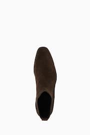 Dune London Brown Mandatory Plain Toe Chelsea Boots - Image 6 of 6