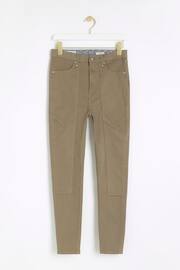 River Island Green High Rise Skinny carpenter Jeans - Image 5 of 7