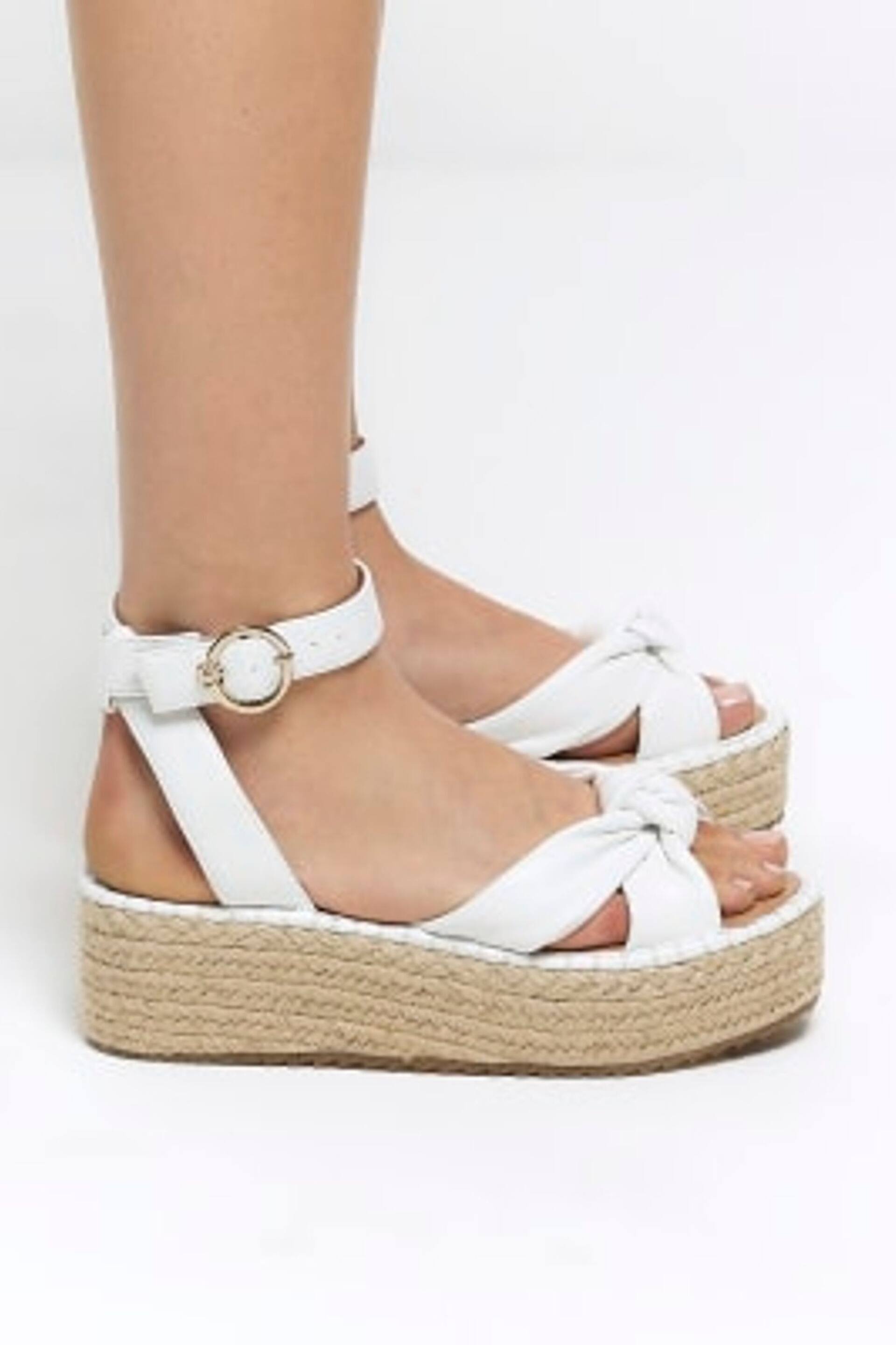 River Island White Espadrille Sandals - Image 5 of 5