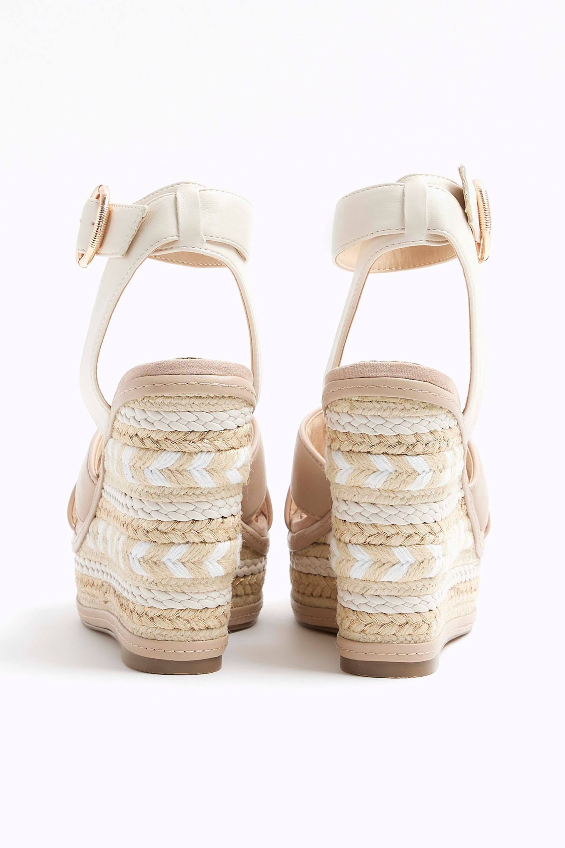 River Island White Espadrille Wedge Sandals - Image 3 of 4