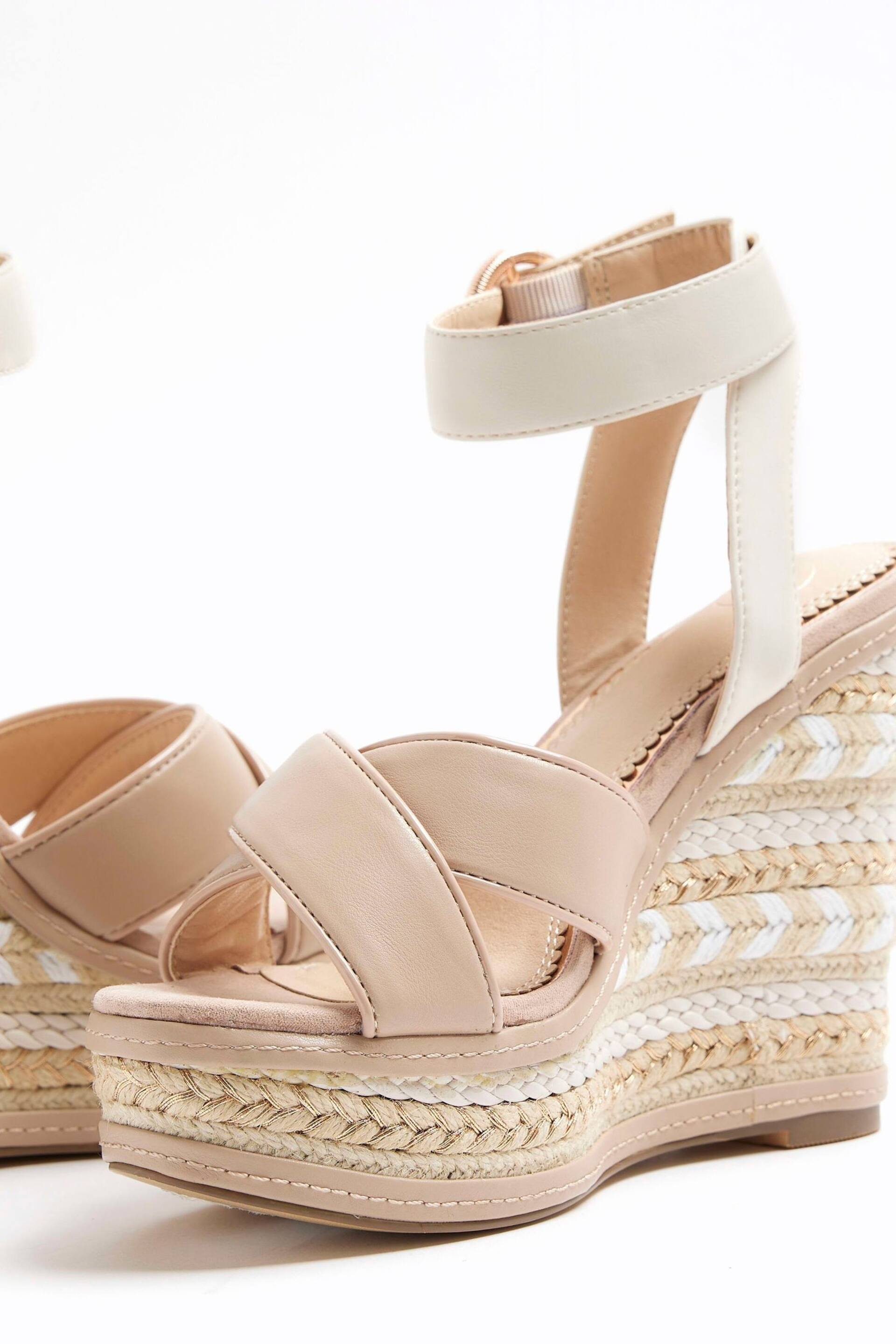 River Island White Espadrille Wedge Sandals - Image 4 of 4