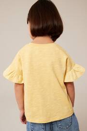 Yellow Frill Short Sleeve T-Shirt (3mths-7yrs) - Image 3 of 7