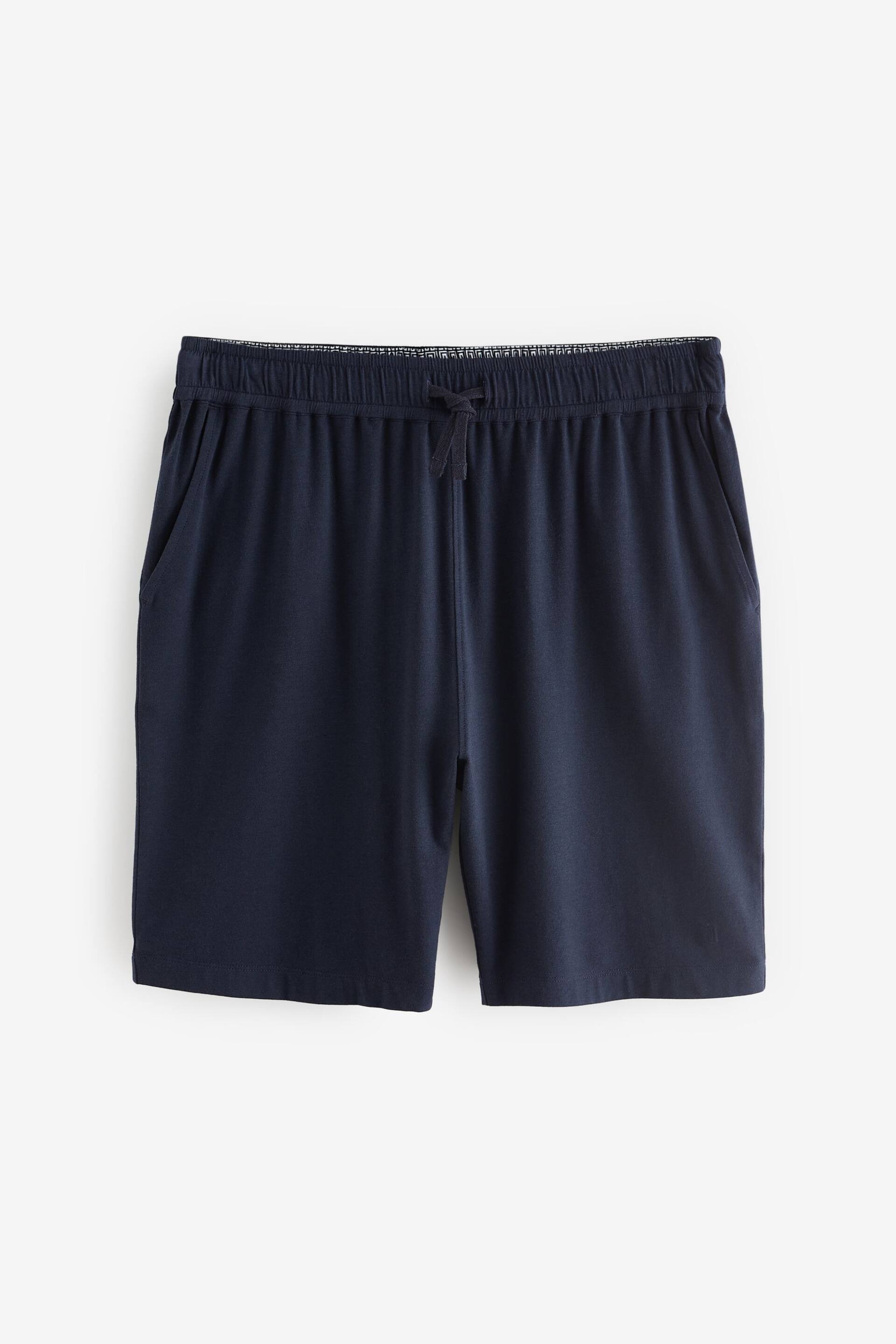 Navy Blue/Orange Modal Lightweight Shorts 2 Pack - Image 11 of 15