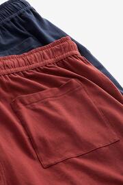 Navy Blue/Orange Modal Lightweight Shorts 2 Pack - Image 14 of 15