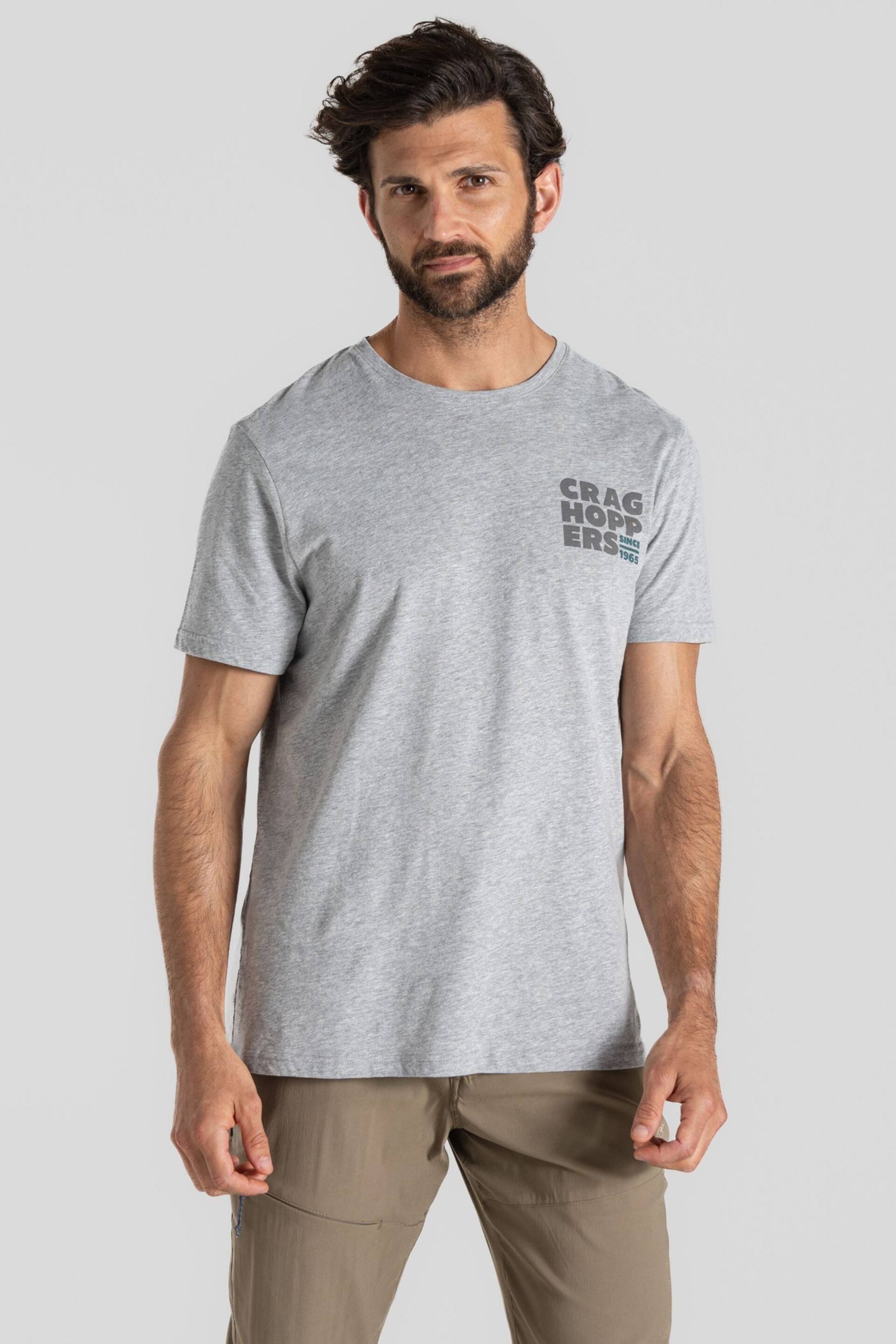 Craghoppers Grey Lucent Short Sleeve T-Shirt - Image 1 of 5