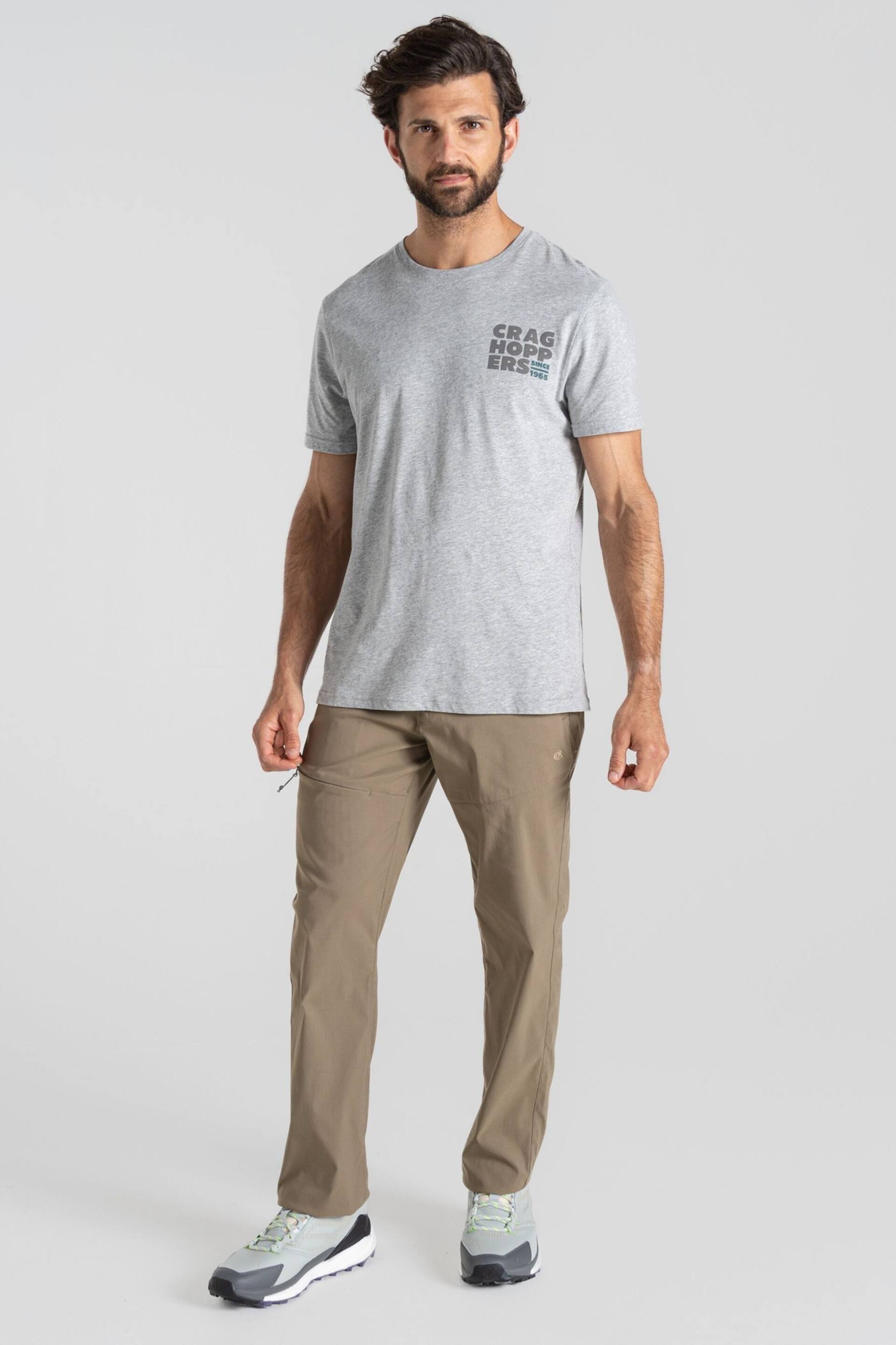 Craghoppers Grey Lucent Short Sleeve T-Shirt - Image 3 of 5