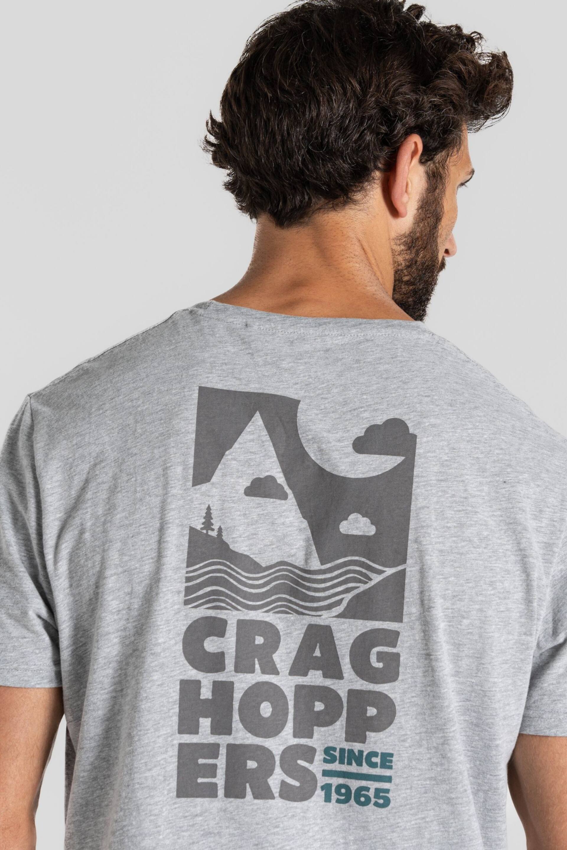 Craghoppers Grey Lucent Short Sleeve T-Shirt - Image 5 of 5