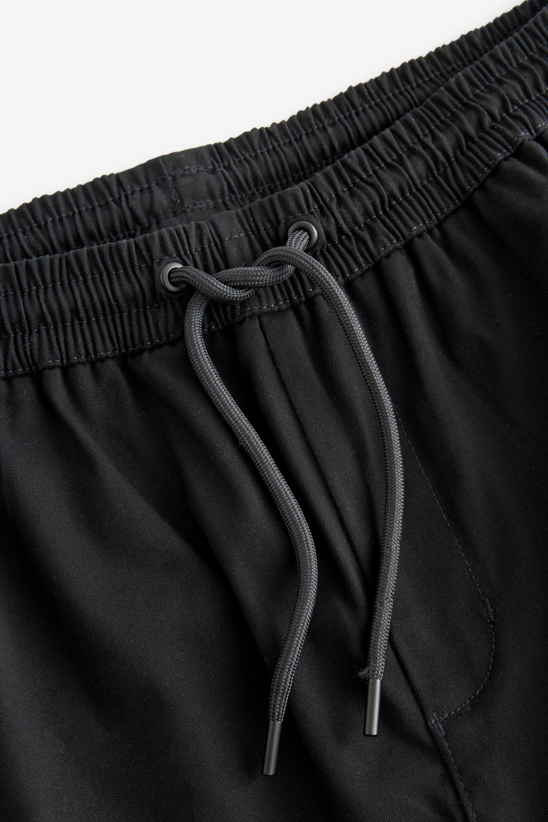 Black Smart Zip Pocket Cargo Shorts - Image 10 of 11