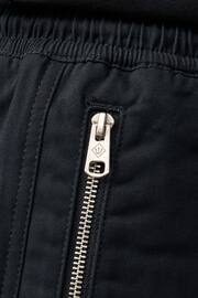 Black Smart Zip Pocket Cargo Shorts - Image 6 of 11