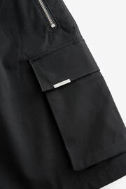 Black Smart Zip Pocket Cargo Shorts - Image 8 of 11