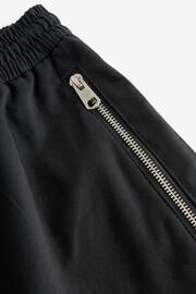 Black Smart Zip Pocket Cargo Shorts - Image 9 of 11