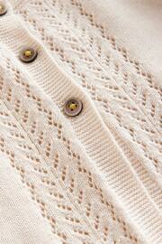 Boden Natural Pointelle Cotton Cardigan - Image 3 of 3