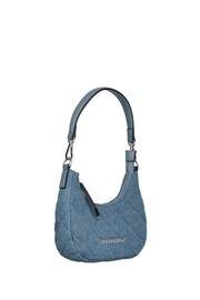 Valentino Bags Blue Ocarina Quilted Half Moon Crossbody Bag - Image 4 of 5