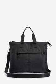 Black Laptop Tote Handbag - Image 2 of 9