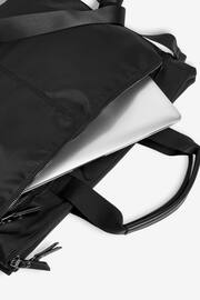 Black Laptop Tote Handbag - Image 6 of 9
