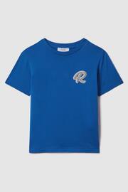 Reiss Lapis Blue Jude Junior Cotton Crew Neck T-Shirt - Image 2 of 5