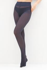 Navy 40 Denier Ultimate Comfort Opaque Tights Two Pack - Image 1 of 4
