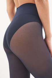 Navy 40 Denier Ultimate Comfort Opaque Tights Two Pack - Image 3 of 4