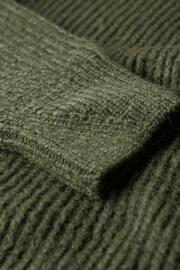 Superdry Green Knitted Roll Neck jumper Dress - Image 5 of 6
