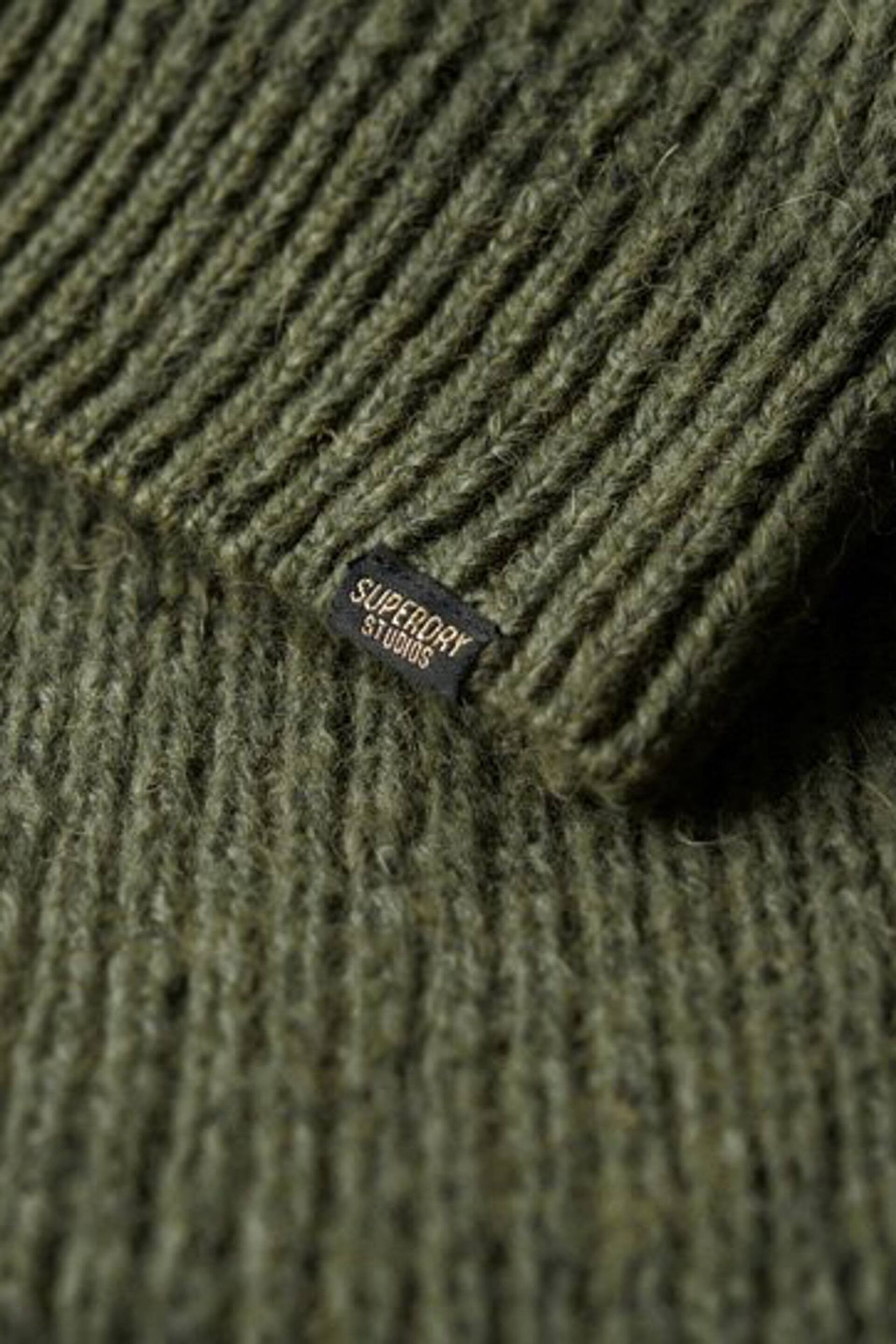 Superdry Green Knitted Roll Neck jumper Dress - Image 6 of 6