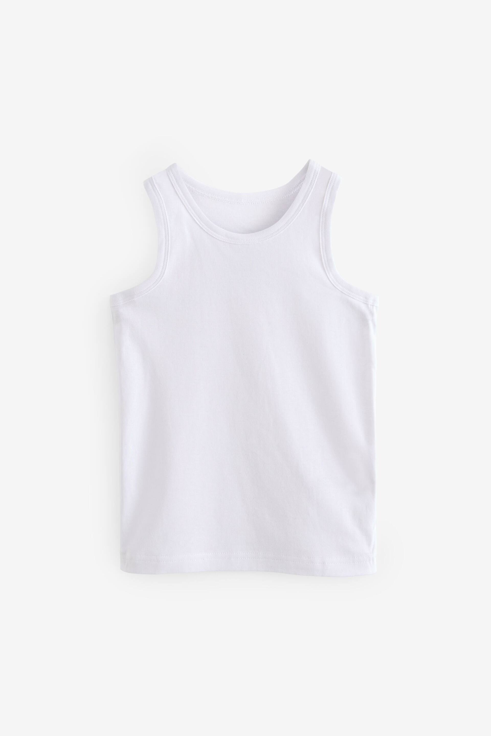 Grey Organic Cotton Vests 5 Pack (1.5-16yrs) - Image 3 of 8