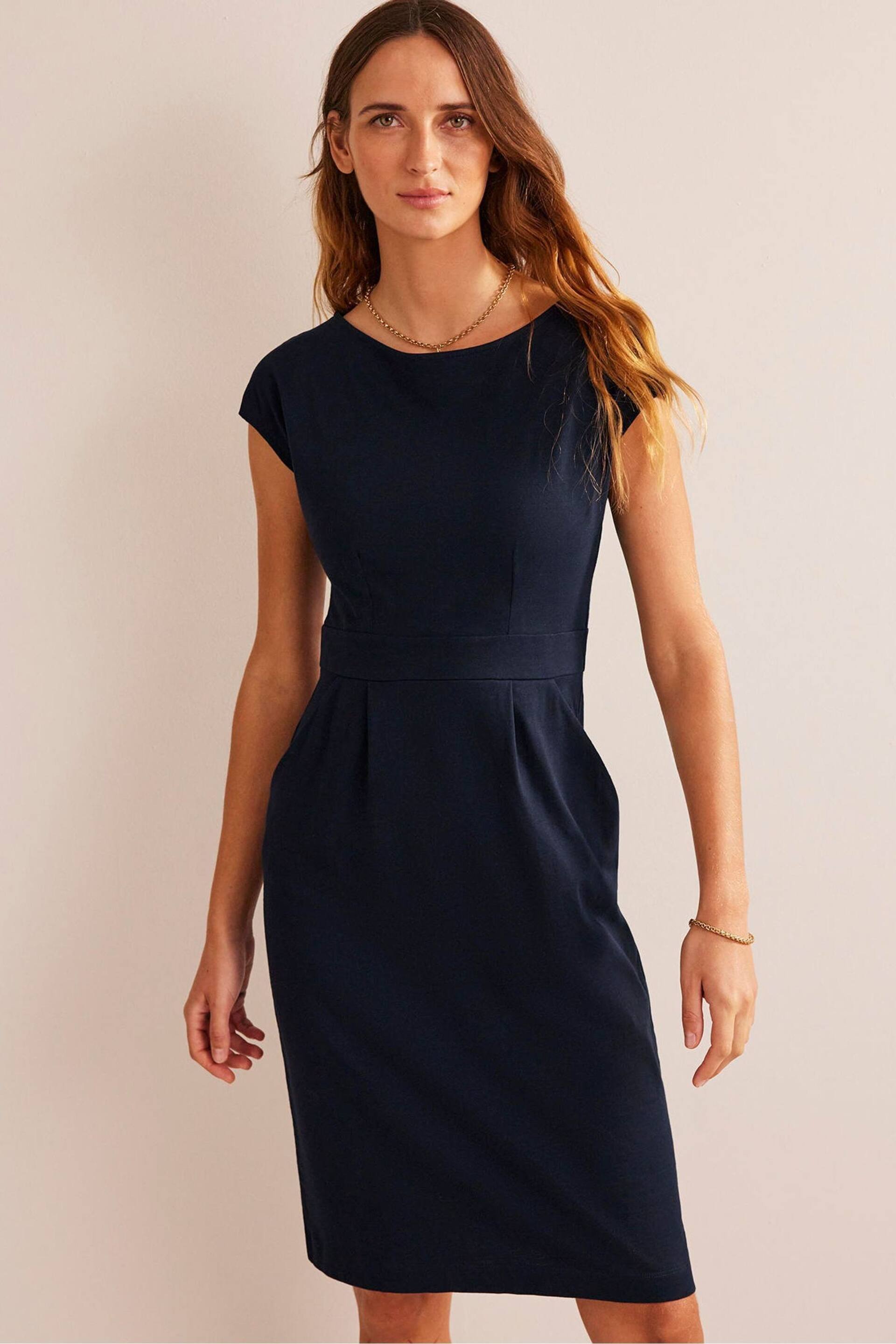 Boden Blue Florrie Jersey Dress - Image 3 of 4