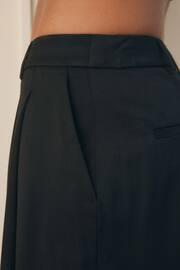 Black Rochelle Humes Pleated Wide Leg Trousers - Image 4 of 6