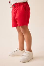 Red Chinos Shorts (3mths-7yrs) - Image 4 of 8