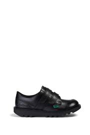 Kickers Junior Kick Lo Hook and Loop Leather Shoes - Image 1 of 6