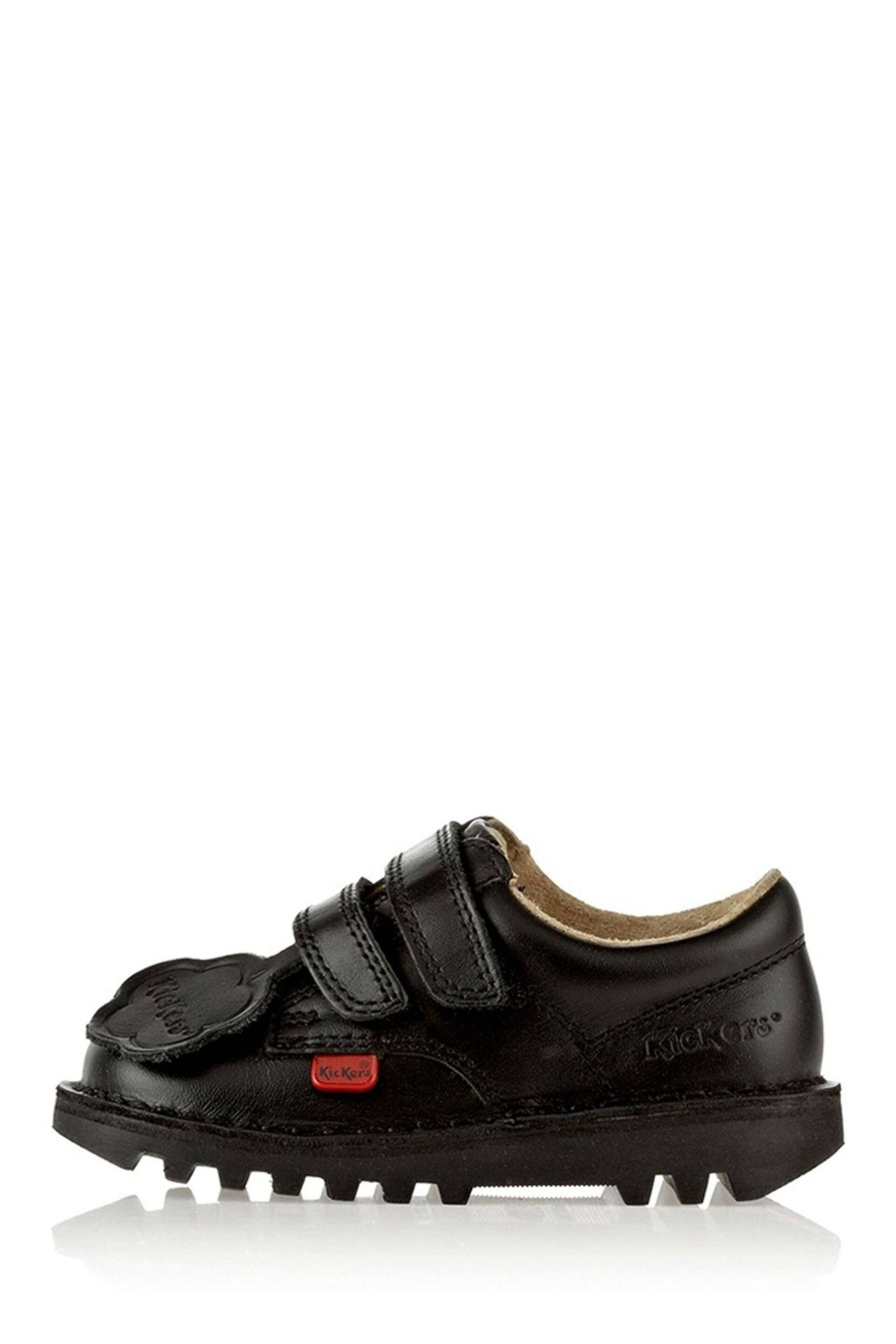 Kickers Junior Kick Lo Hook and Loop Leather Shoes - Image 1 of 6
