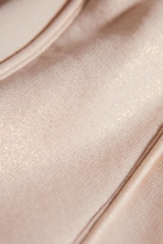 Reiss Pink Aurelia Junior Cotton Drawstring Sparkle Joggers - Image 6 of 6