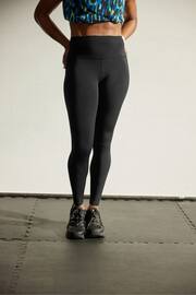 Black Next Active High Rise Sports Sculpting Leggings 2 Pack - Image 2 of 7