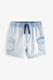 Bleach Cargo Pull-On Denim Shorts (3mths-7yrs) - Image 5 of 7